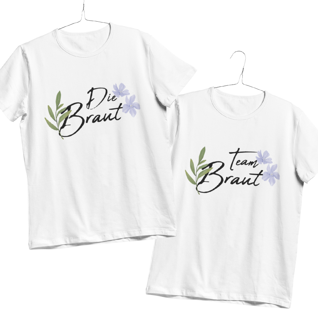 258.1 TEAM BRAUT FLOWER Bekleidung, T-shirt, Hemd