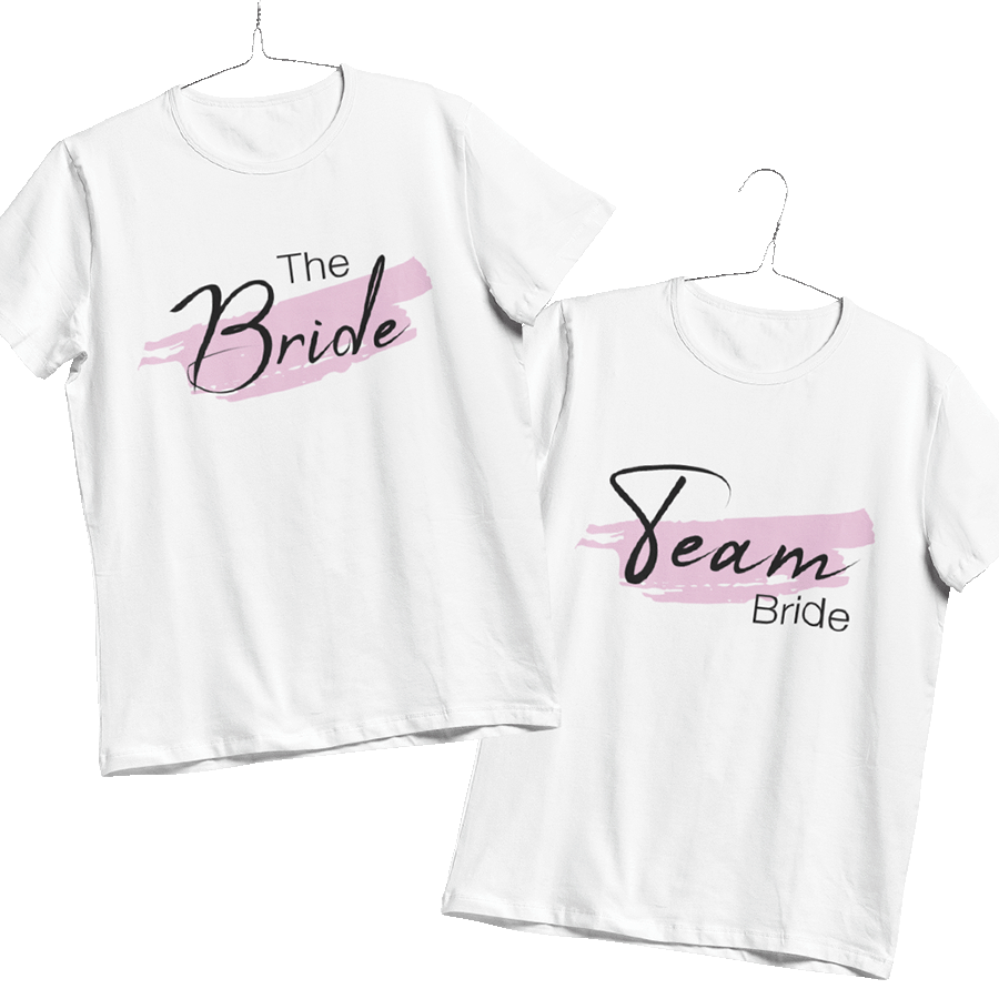 1.1 BRIDE TEAM FARBKLECKS Bekleidung, T-shirt, Hemd
