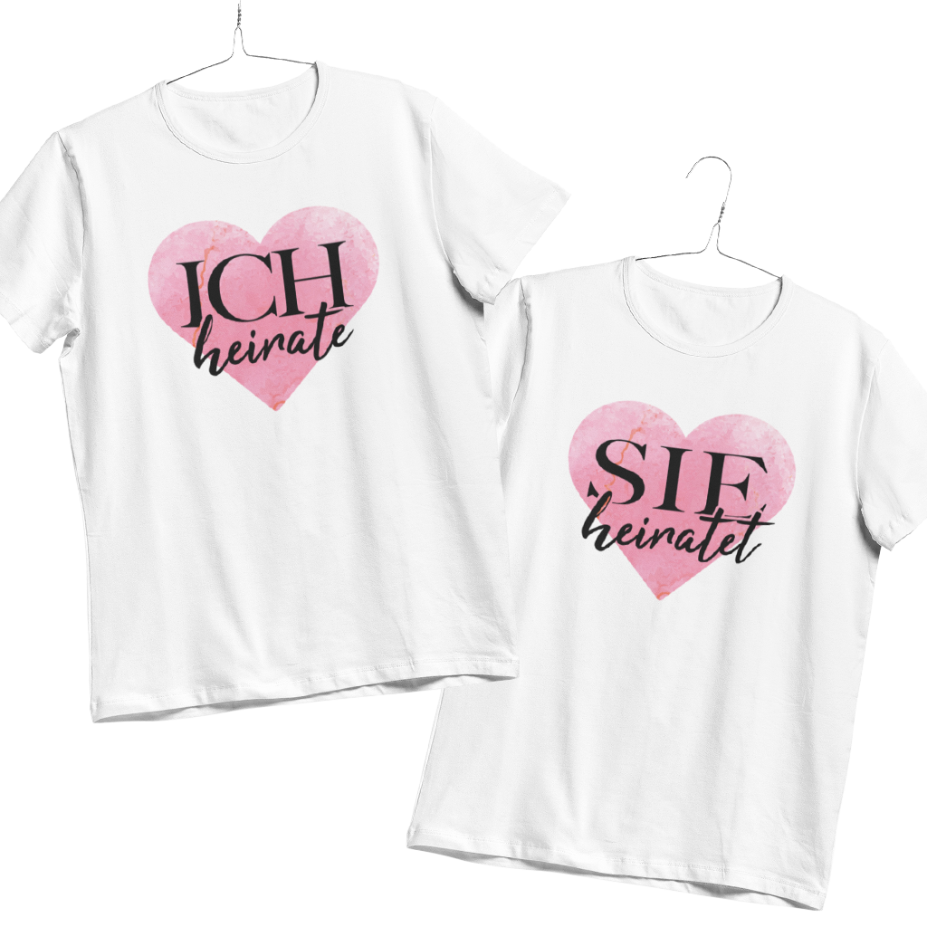 29.1 ICH HEIRATE HERZ Bekleidung, T-shirt, Hemd, Symbol