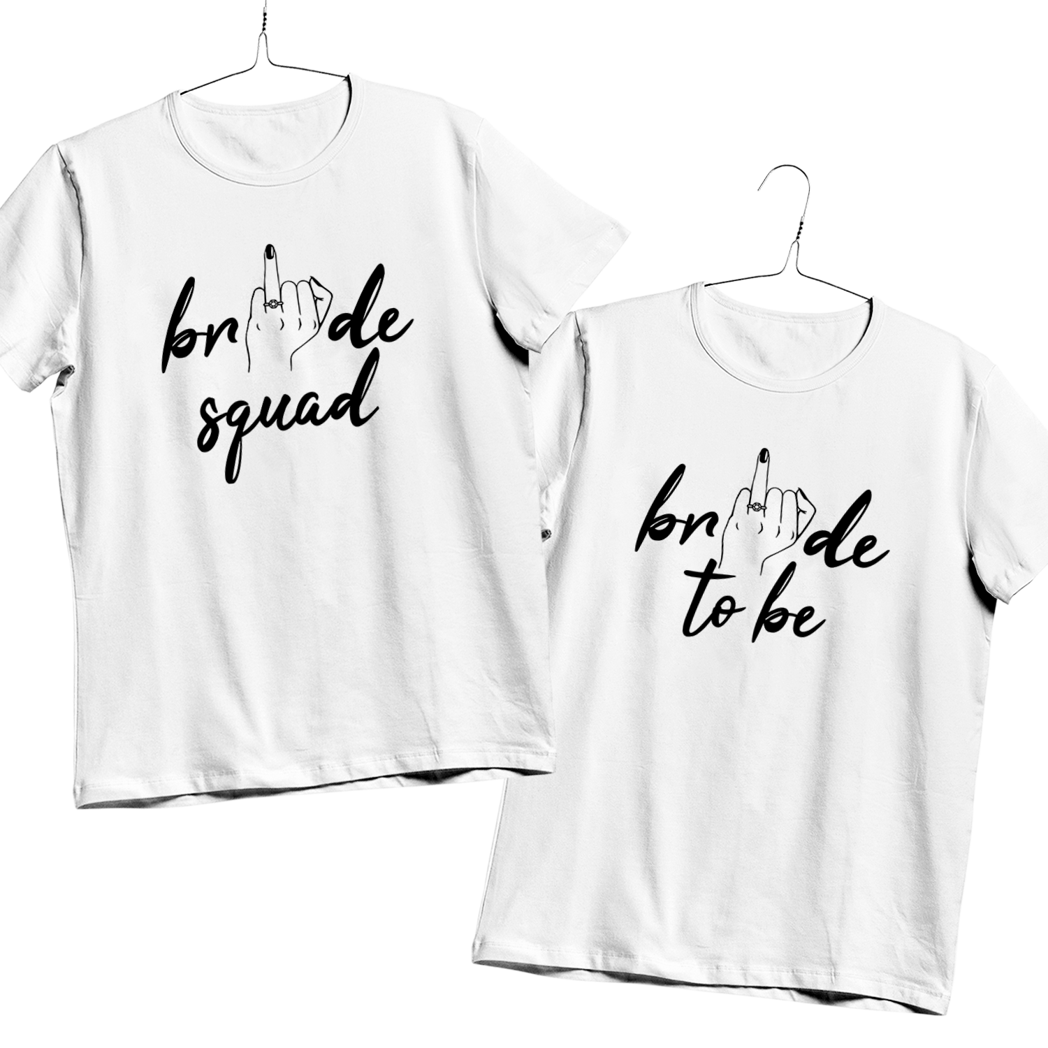 270. BRIDE SQUAD RINGFINGER Bekleidung, T-shirt, Hemd, Leute, Person