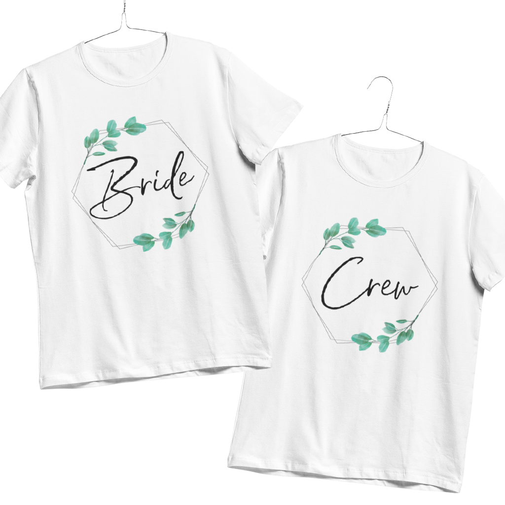 446.1 BRIDE CREW EUKALYPTUS Bekleidung, T-shirt, Hemd, Langarm, Ärmel